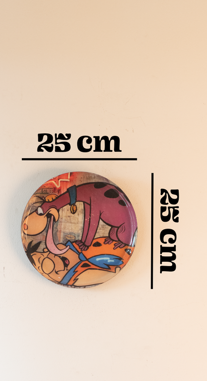 Classic Toons 2| 10" Metal Wall Hanging Plates with Pre-Attached Hooks (Set of 1)